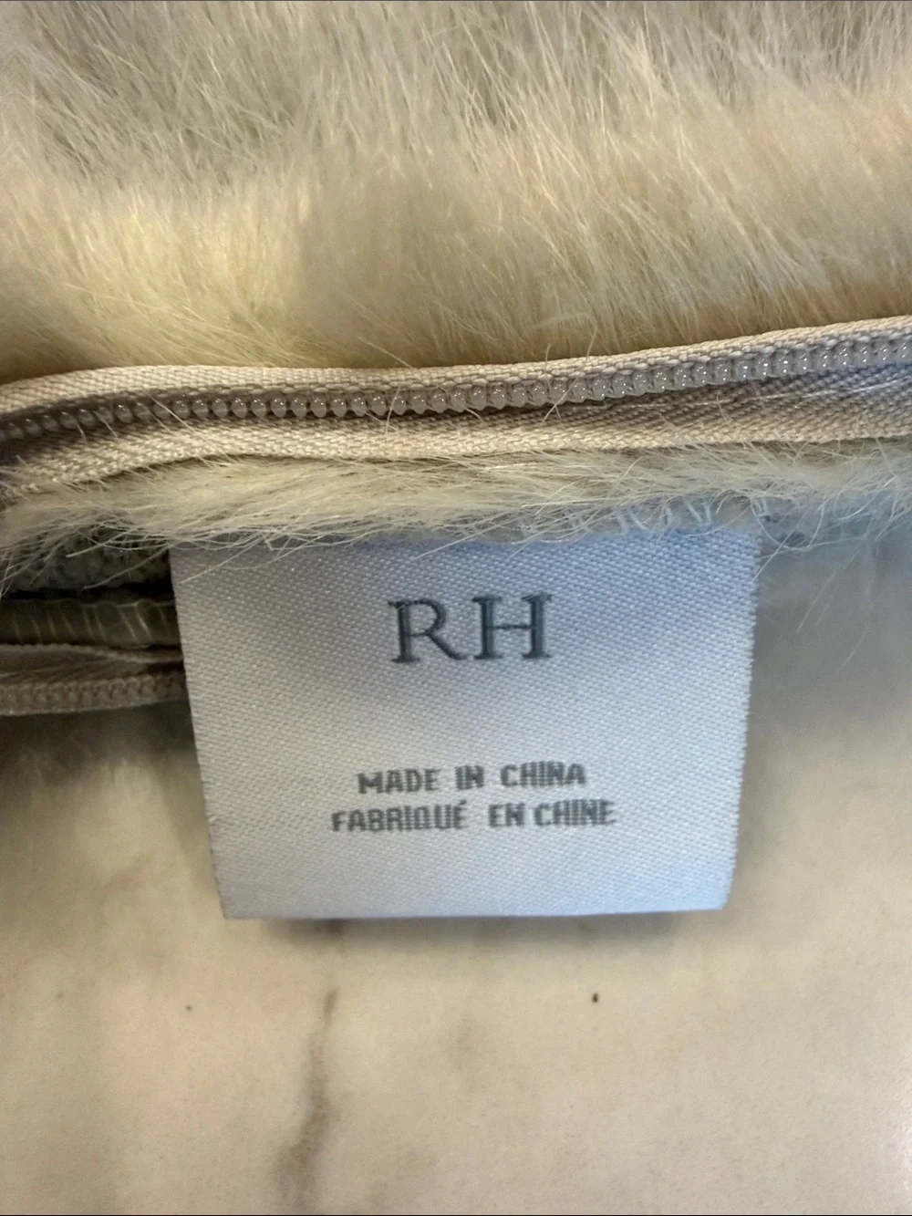 Restoration Hardware LUXE FAUX FUR PILLOW COVER - SQUARE